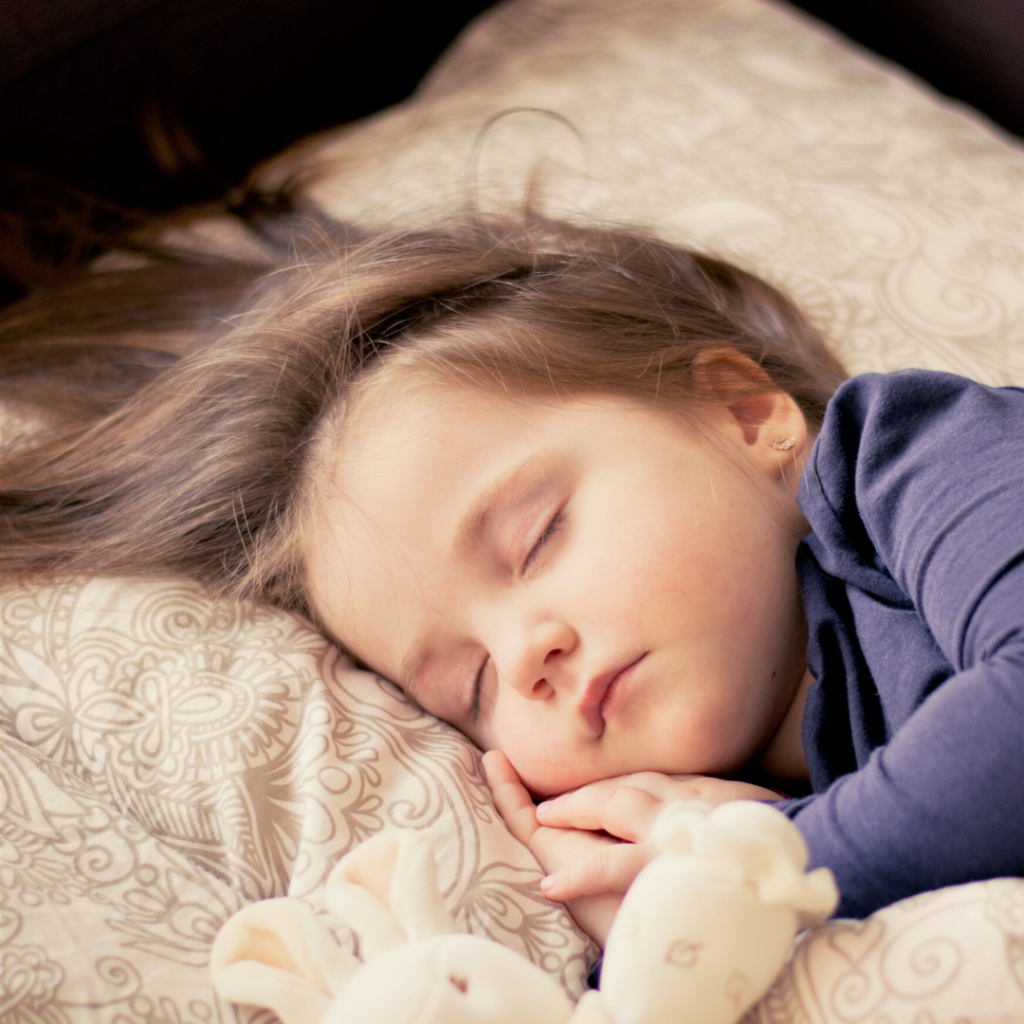 small child sleeping peacefully, good sleep boosts immunity.
